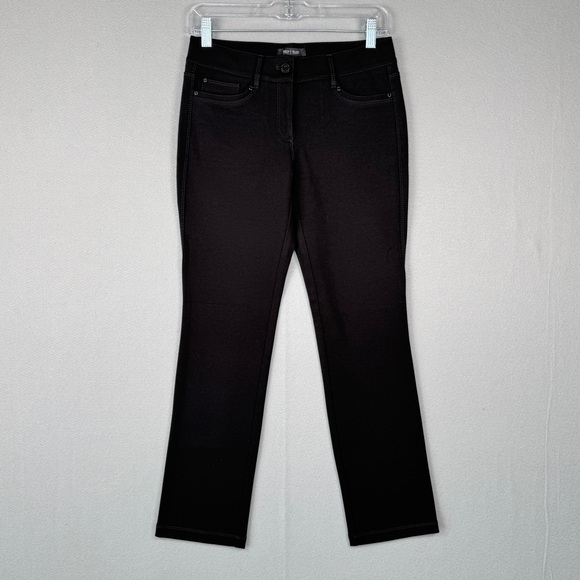 White House Black Market Pants - White House Black Market The Slim‎ Ponte 0 Short Black Back Seam Jeans Casual